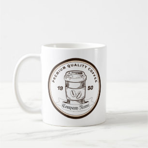 Retro vintage klassisk stil-middag för kaffekvarsv kaffemugg