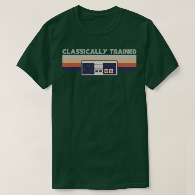 Retro-Vintage, klassiskt utbildad T Shirt (Design framsida)
