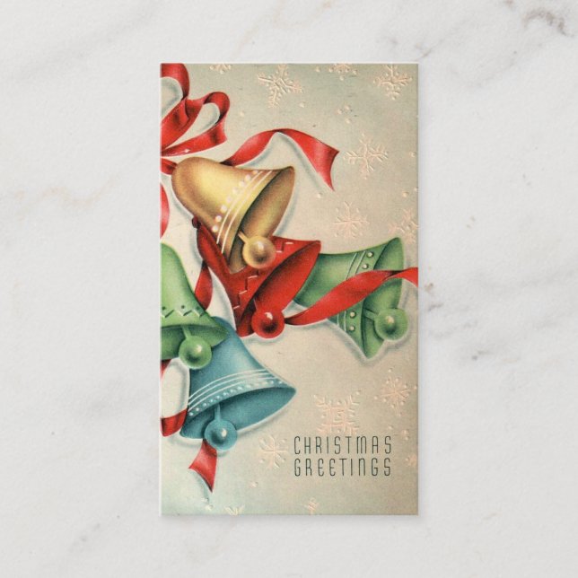 Retro Vintage klockor-kort Visitkort (Framsida)