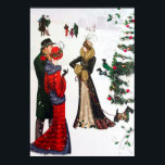 Retro vintage konst deco folk jul poster<br><div class="desc">design av www.etsy.com/Shop/VanityFlairDesigns</div>