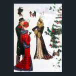Retro vintage konst deco folk jul poster<br><div class="desc">design av www.etsy.com/Shop/VanityFlairDesigns</div>