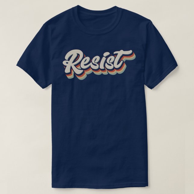 Retro-Vintage - kvarstå T Shirt (Design framsida)