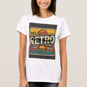 Retro Vintage Kvinnor T-Shirt - Klassisk & Snyggt