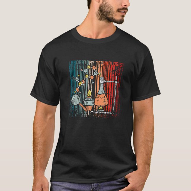 Retro-Vintage-laboratorietekniker Premium T Shirt (Framsida)
