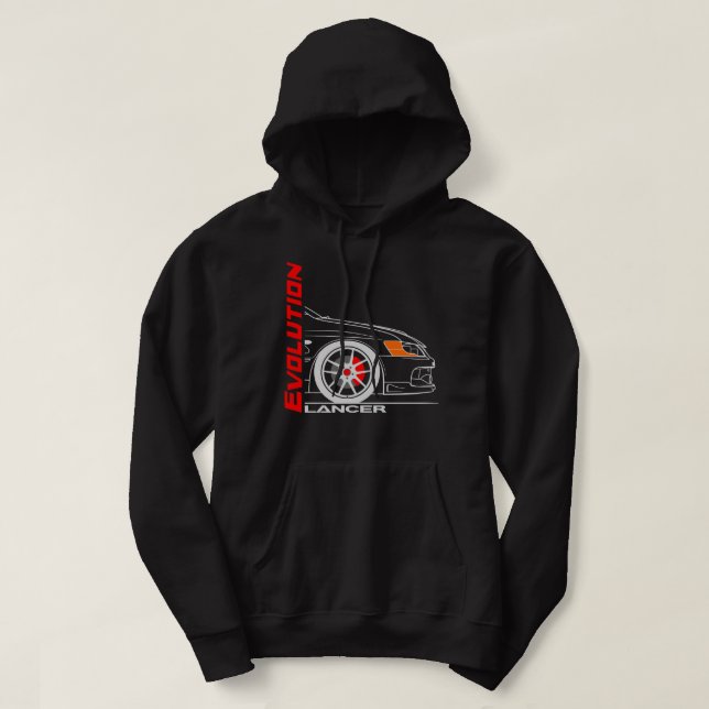 Retro Vintage Lancer-utveckling Hoodie (Design framsida)