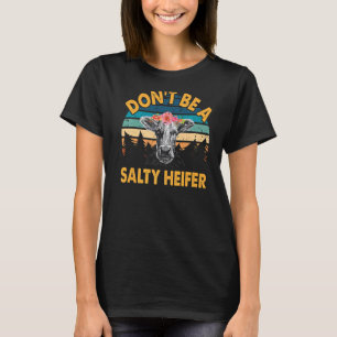 Retro Vintage Land Ord Heifer får inte vara en säl T Shirt