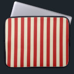 Retro Vintage Lodrät Popcorn Rand in Red Laptop Sleeve<br><div class="desc">En festlig popcorn stil red och beige rand dekoration i vågrät eller i lodrät mode är en modern klassisk grafisk design stil som alltid ger en underbar anpassningsbar åt dig själv eller åt någon som är speciell på er lista, och dessa ger säkert intryck på vilket festligt tillfälle som helst....</div>
