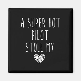 Retro-Vintage Lung A Toppen Pilot lagrar min Hea H Magnet