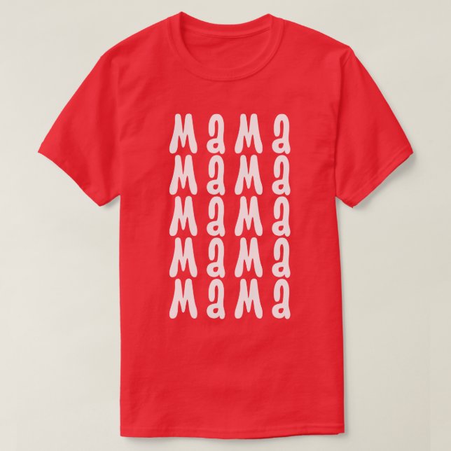 Retro Vintage Mamma 12 T Shirt (Design framsida)