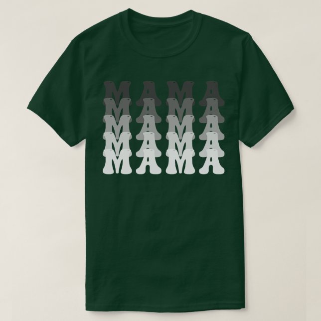 Retro Vintage Mamma 16 T Shirt (Design framsida)