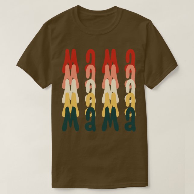 Retro Vintage Mamma 17 T Shirt (Design framsida)