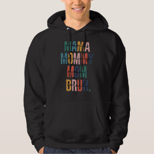 Retro Vintage Mamma Mamma Bruh Boy Mamma Life Hoodie