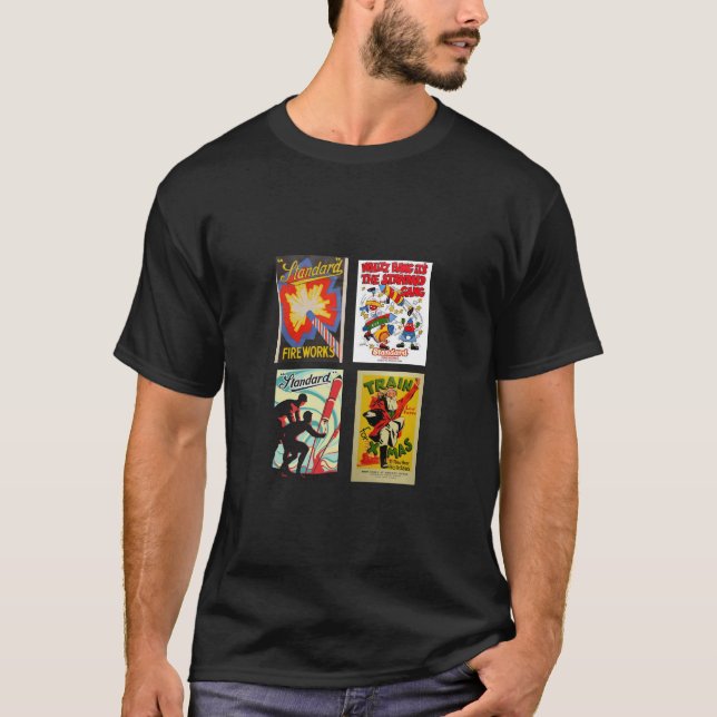 Retro Vintage Manar Mode Novelty T Shirt (Framsida)