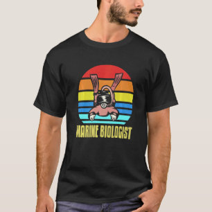 Retro Vintage Marine Biolog Fantastisk SCUBA Prese T Shirt
