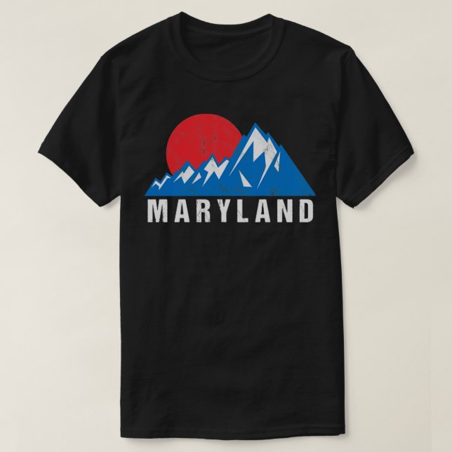 Retro Vintage Maryland2 T Shirt (Design framsida)