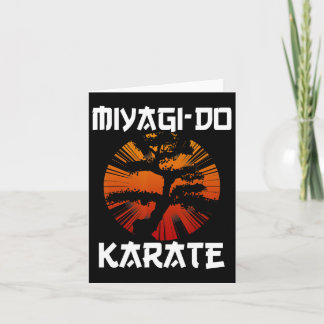 Retro Vintage Miyagi-do Karate Life Bonsai Träd Mo Kort