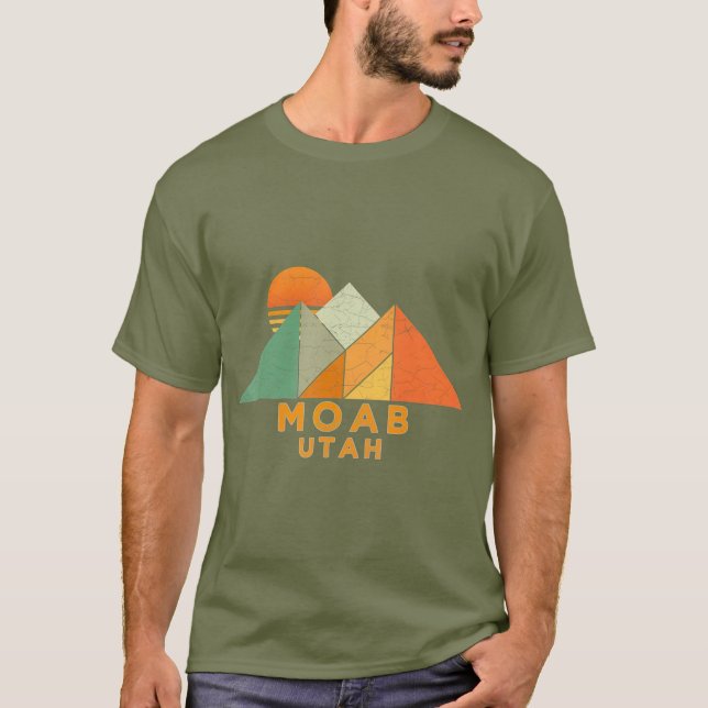 Retro Vintage Moab T Shirt (Framsida)