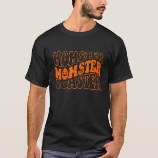 Retro Vintage Momster Skeleton Spooky Halloween Vi T Shirt
