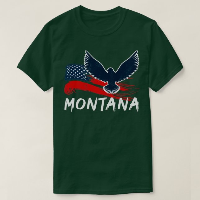 Retro Vintage Montana3 T Shirt (Design framsida)