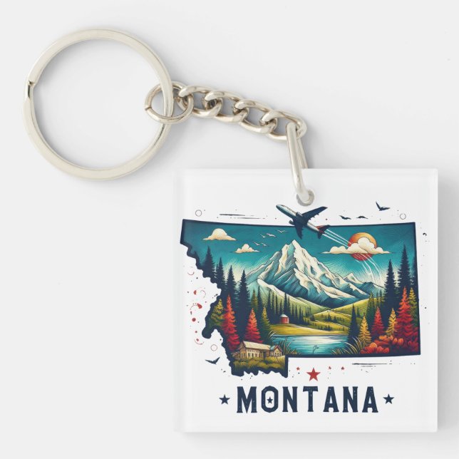 Retro Vintage Montana, Karta (Framsidan)