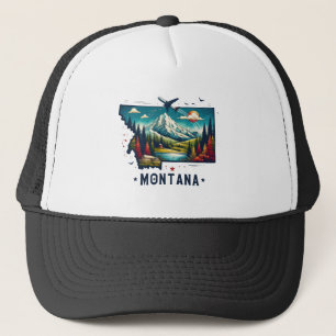 Retro Vintage Montana, Karta Keps