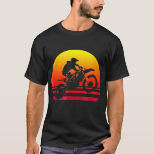 Retro Vintage Motocross Shirt Sunset Dirt Bike T Shirt