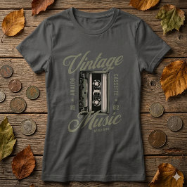 Retro Vintage Musik Kassettband T-Shirt