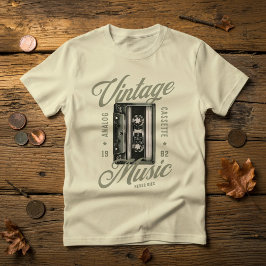 Retro Vintage Musik Kassettband T-Shirt