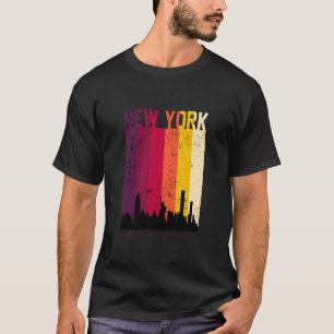 Retro Vintage New York City Skyline Outfit New Yor T Shirt