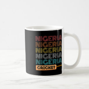 Retro Vintage Nigeria Cricket Kaffemugg