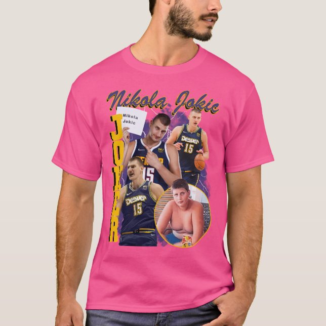 Retro Vintage Nikola Jokic T Shirt (Framsida)