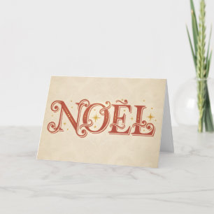 Retro Vintage Noel Jul Helgkort