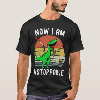 Retro Vintage Nu är jag ostoppbar Trex-funny T Shirt