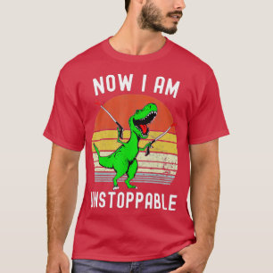 Retro Vintage Nu är jag ostoppbar Trex-funny TRex T Shirt