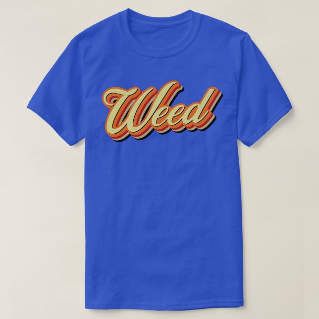 Retro Vintage Ogräs T Shirt (Design framsida)