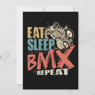 Retro Vintage Ökad viloläge BMX Upprepa Coola BMX Inbjudningar
