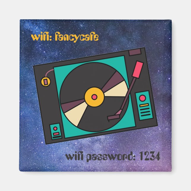 Retro-Vintage, omflyttbar anpassningsbar Magnet (Framsidan)
