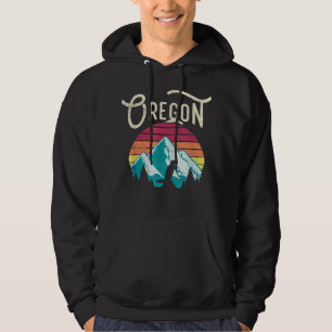 Retro Vintage Oregon OR Berg Beaver Hoodie