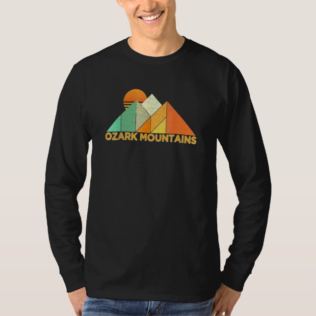Retro Vintage Ozark Mountain T Shirt (Framsida)