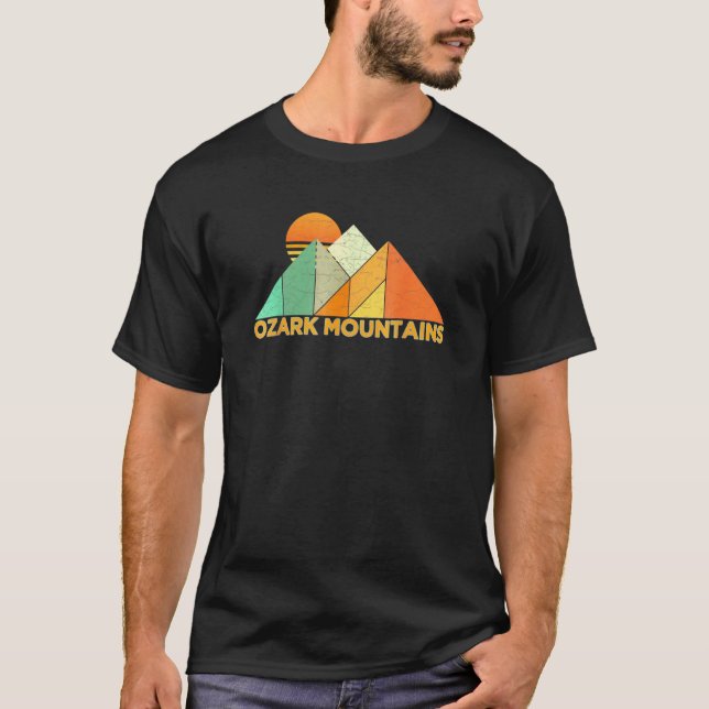 Retro Vintage Ozark Mountain T Shirt (Framsida)