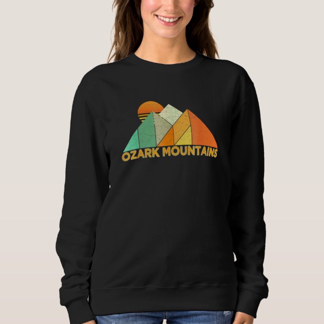 Retro Vintage Ozark Mountain T Shirt (Framsida)