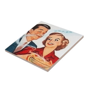 retro vintage paj par kakelplatta