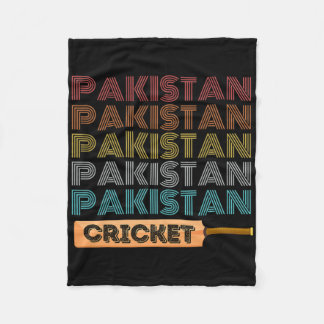 Retro Vintage Pakistan Cricket  Fleecefilt