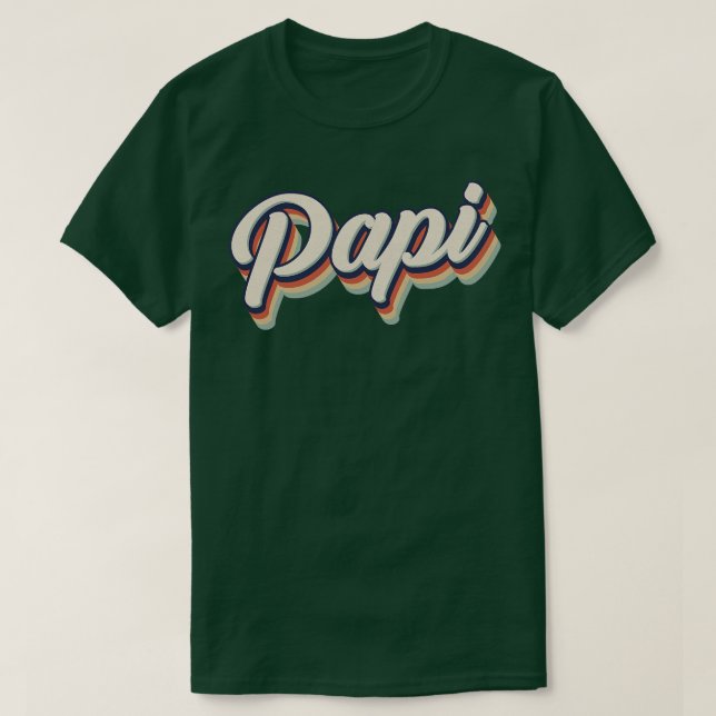 Retro Vintage Papi T Shirt (Design framsida)