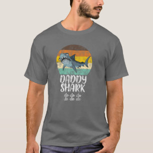 Retro Vintage pappa Shark Do do T Shirt