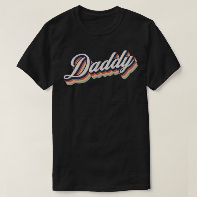 Retro Vintage pappa T Shirt (Design framsida)
