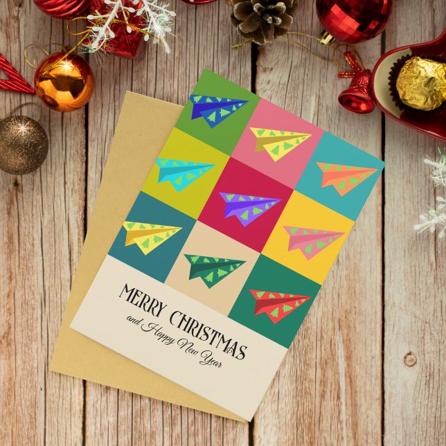 Retro Vintage Pappersflygplan XMAS Träd Anpassad (Skapare uppladdad)