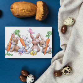 Retro vintage Påsk Helgdag bunny Helgkort