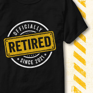 Retro Vintage Pensionering 2021 Officiellt Pension T Shirt