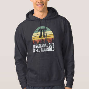 Retro Vintage Pi Day - irrationell men väl rund Hoodie
